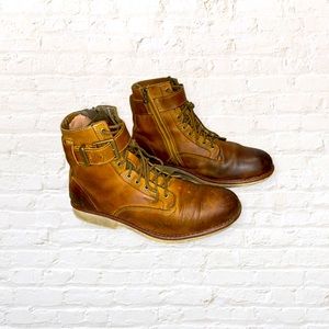 Timberland Earthkeepers Leather Boots 9.5M Zipper Up Comfort Sole